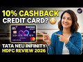 “10% Cashback Credit Card? 😳 Tata Neu Infinity HDFC Review 2026”