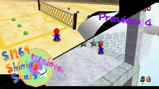 (Preview 4) SM64 Shining Stars Repainted ~ Seaside Cove and Wintry Wasteland