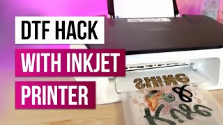 😲 Direct to film (DTF) Hack With the Inkjet Printer - Sublimation on Cotton