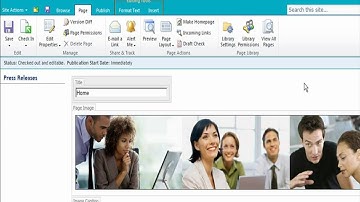 SharePoint 2010 Publishing Ribbon
