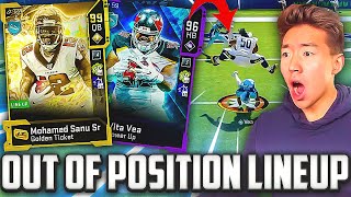 EVERY PLAYER OUT OF POSITION LINEUP! Madden 20 Ultimate Team