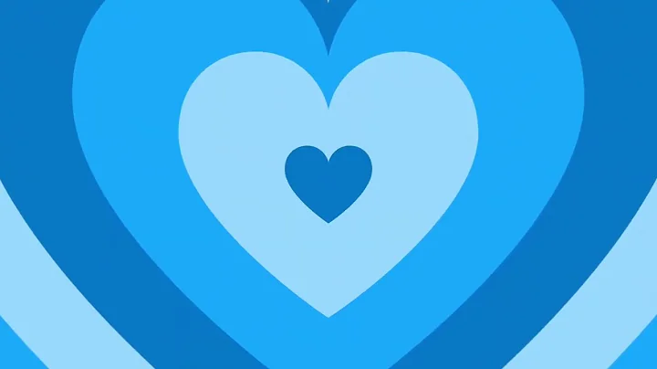Blue Heart Background Loop 1 Hour 1080p HD