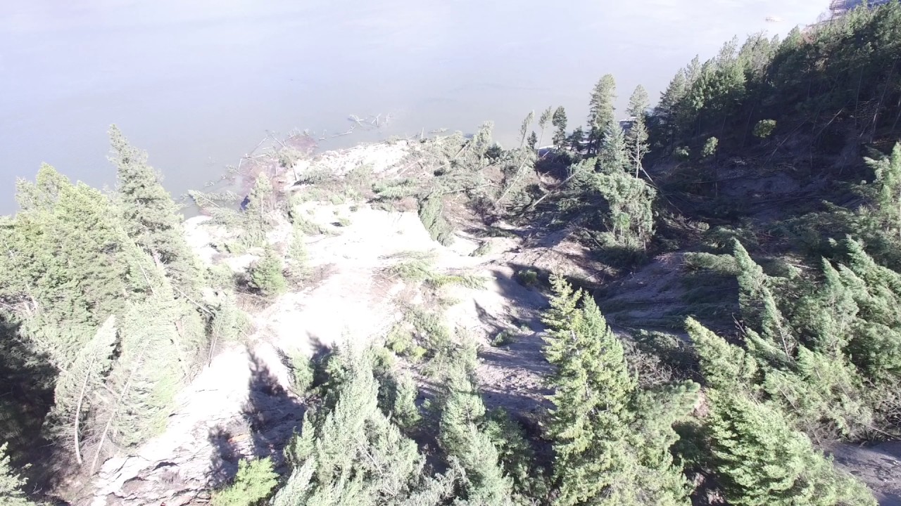 Porcupine Bay Road Landslide YouTube
