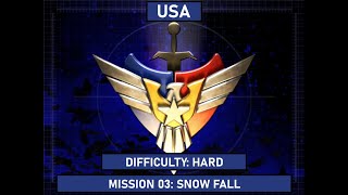 Command & Conquer: Generals: Zero Hour - USA - Mission 03: Snow Fall - HARD
