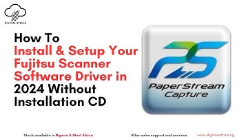 How to install & setup Fujitsu scanner without installation disc | Latest 2024