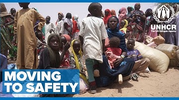 Sudanese refugees in Chad moved to safety away from border