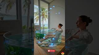 Autumn Glass Bath Escape 🍂✨ | Miniature Forest Bathtub Concept Art | Quirly Designs Aesthetic Dream