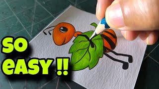 Want Easy Ant Drawings Watch This Color Pencil Tutorial Now