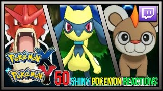 50 LIVE SHINY POKEMON REACTIONS! Pokemon X and Y 2015 Shiny Pokemon Montage