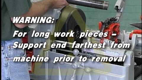 RIDGID 535 Automatic Threading Machine Instructional video