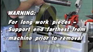 RIDGID 535 Automatic Threading Machine Instructional video