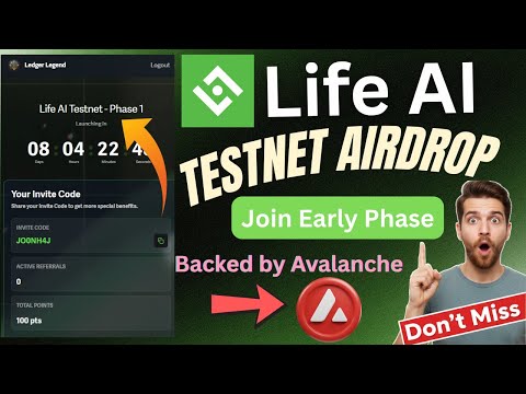 Life AI Testnet Airdrop | Backed by Avalanche | New Testnet Airdrop