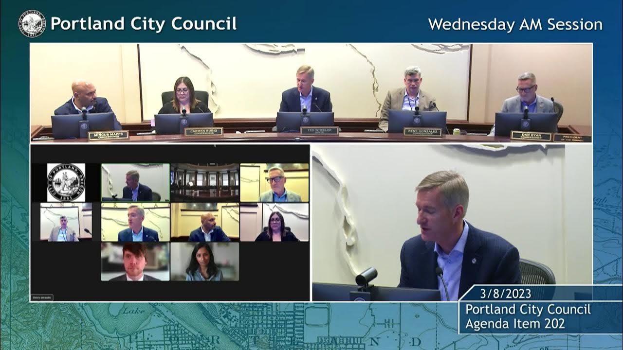 Portland City Council Meeting AM Session 03/08/23 YouTube