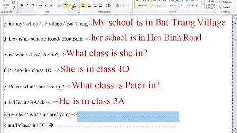 Ôn Thi Học Kì 1 Tiếng Anh Lớp 4 (2022-2023)