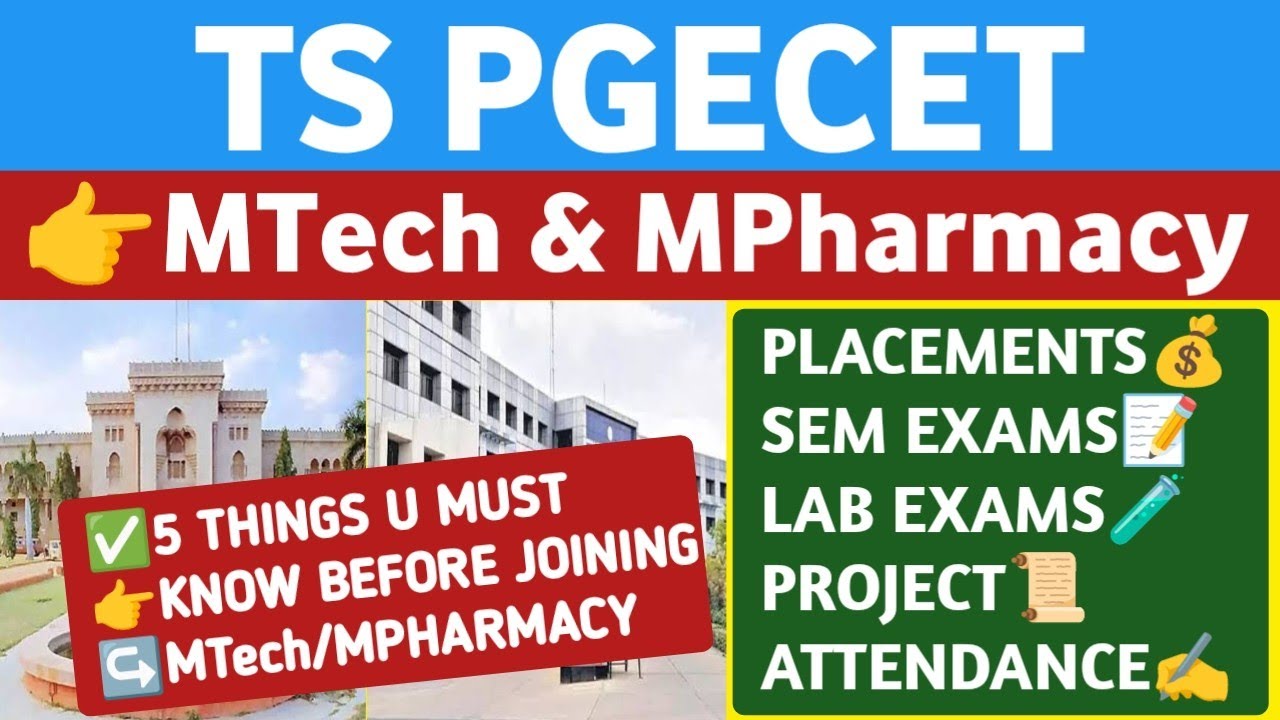 MTech and MPharmacy Placements/Attandance/Exams/Project Details