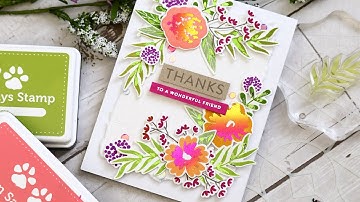 Foiled Accents on Solid Stamped Images + Simon