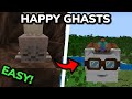 HOW TO GET AND USE HAPPY GHASTS in Minecraft