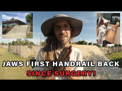 JAWS FIRST HANDRAIL BACK SINCE SURGERY!