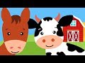 Odgłosy zwierząt dla dzieci - Farma - Pikuś i Mruczek