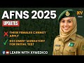 5 Important AFNS Documents Required | AFNS New Updates 2025 | AFNS Initial Test Preparation 2025