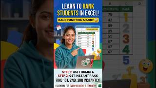 Finding rank in ms Excel |💯 useful information | @payalahir5124 #ExcelRankFunction #excel