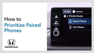 2026 CR-V, HR-V | How to Prioritize Paired Phones