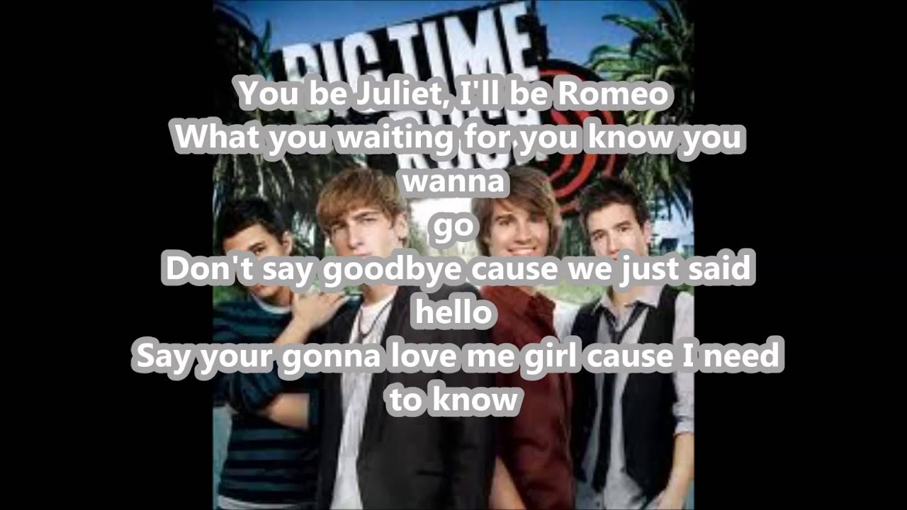 Big Time Rush love me love me (full song) lyrics video YouTube