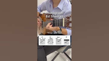 Thumbnail of Photograph by Ed Sheeran #guitartutorial #guitarcover #beginner #chords