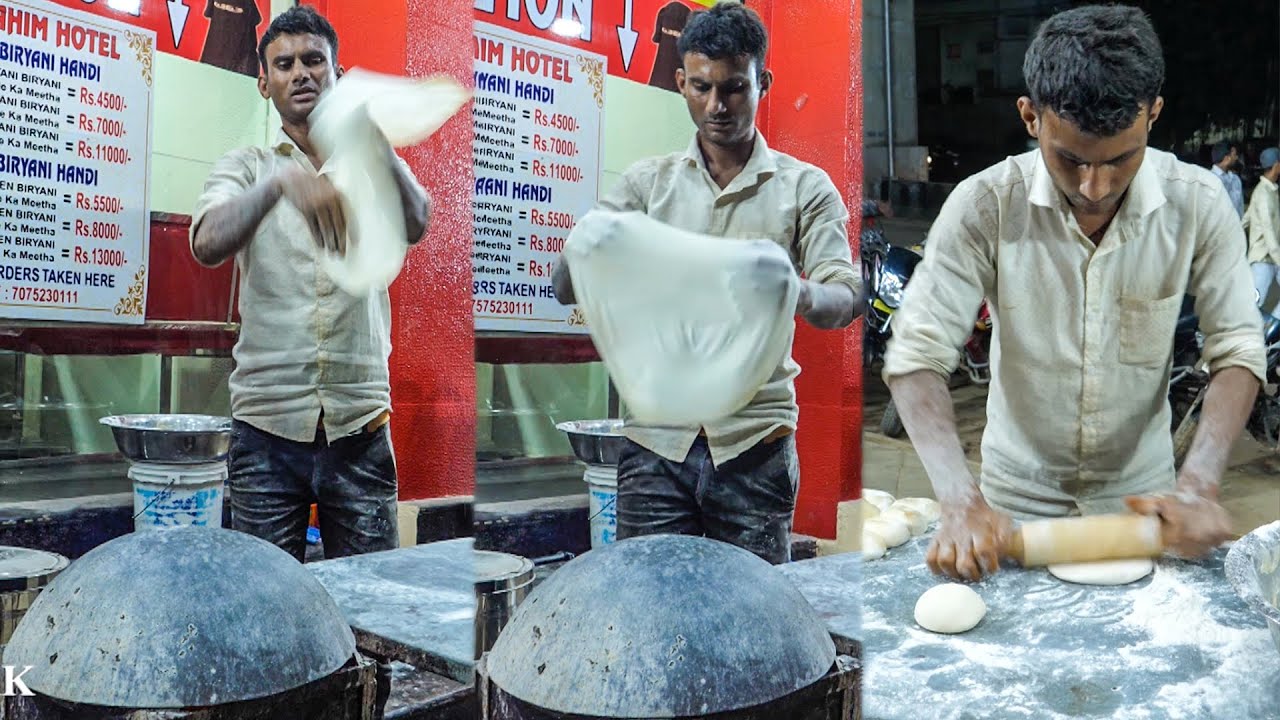King of Rumali Roti & Tandoori Roti Making | Al Ibrahim Hotel In Hyderabad | Indian Street Food | KikTV Network