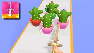 Sword Melter | Very Satisfying and Relaxing ASMR Slicing Game  | ASMR Slicing Game