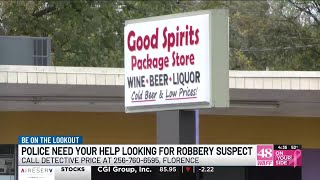 Florence Police searching for store robbery suspect