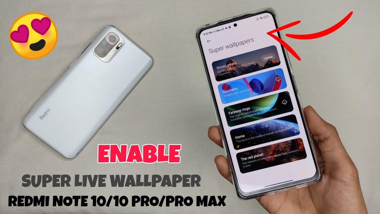 Enable SuperLive Wallpapers On Redmi Note 10/10 PRO/PRO MAX 😯😯 | Without Root 🔥🔥