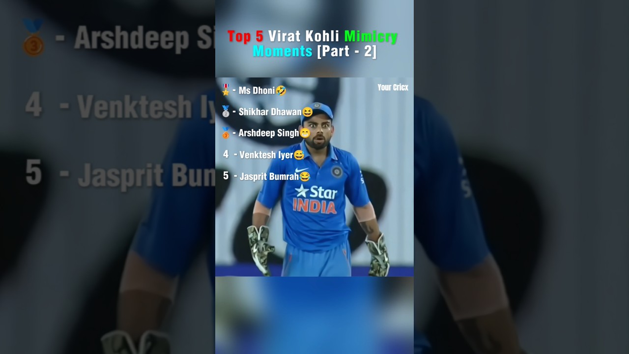 Virat Kohli Funny Mimicry Moments🤣