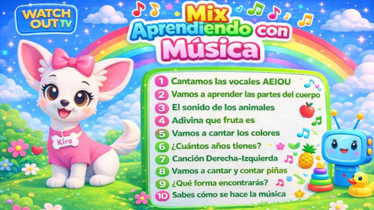 Mix Aprendiendo con Música I Canciones infantiles I Kira by watch out TV