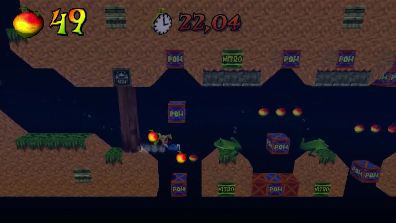 Crash Bandicoot - Back In Time (Custom Levels) - Deep Sea POWer Time Trial (33,26)