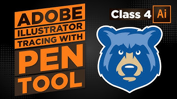 Adobe Illustrator Tutorial - Class 4 - Tracing with Pen Tool in Urdu / Hindi