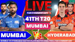 mi Vs Srh 41th T20 Ipl 2026  Mumbai Vs Hyderabad  Cricket Score U0026 Fan Commentary