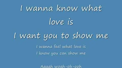 I want to know what love is - Foreigner (Lyrics).