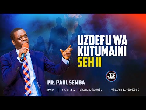 MAOMBI YA ASUBUHI UZOEFU WA KUTUMAINI SEH II PR PAUL SEMBA