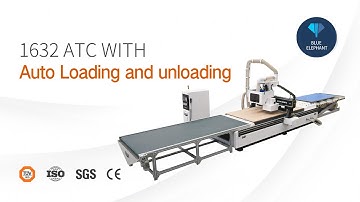 Customized 1632 ATC CNC Nesting Machine With Auto Loading and Unloading for Panel Furniture