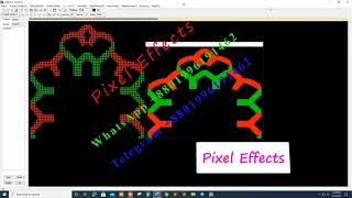 16x32 pixel 5 part 3D arch gate effects for T8000 part 7