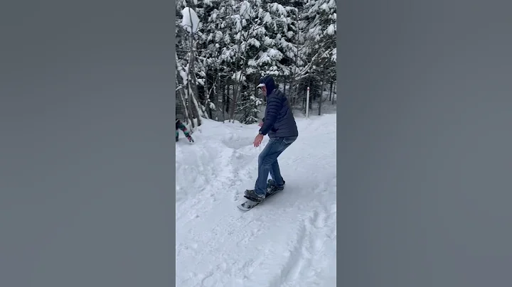 Shredding on the snow skate as best I could @ 51 y...