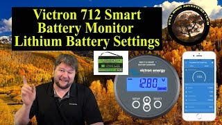 Victron 712 Smart Lithium Battery settings