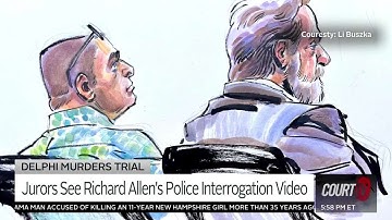 Moorden in Delphi: Juryleden bekijken video van politieverhoor van Richard Allen