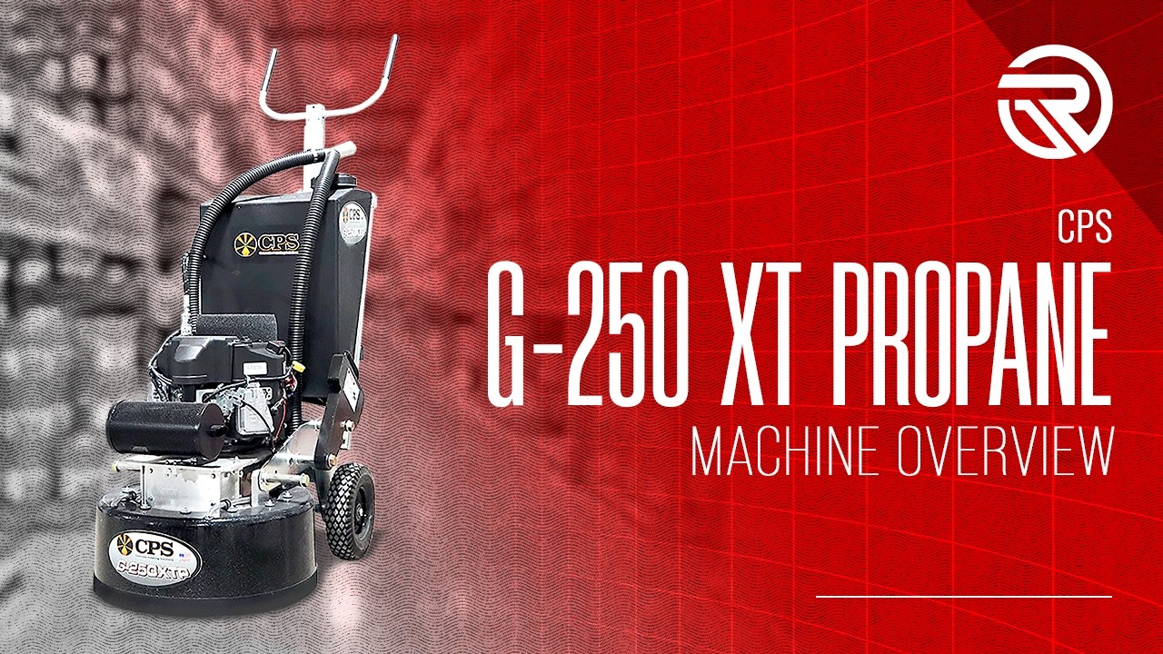 Runyon Surface Prep Rentals - CPS-250XTP Grinder - YouTube