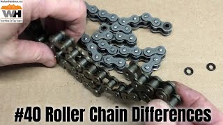 Roller Chain #40 From A Snow Blower With Gaskets.. Uncommon Roller Chain Differences
