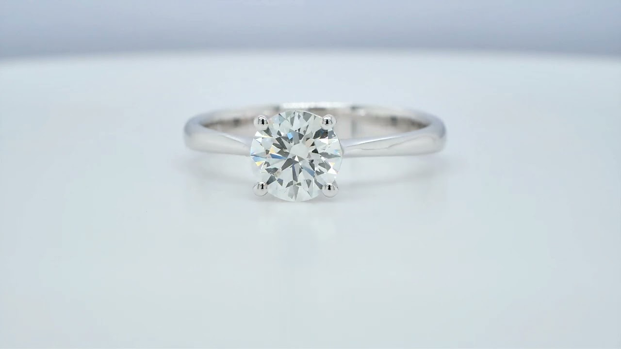 Lasciatevi Ispirare - Nuova Collezione Di Gioielli Con Diamanti 2025 40 - Orogem Jewelers 0.90 Ct Classic Thin Diamond Engagement Ring Gia-Certified In 18K White Gold - Orogem Jewelers