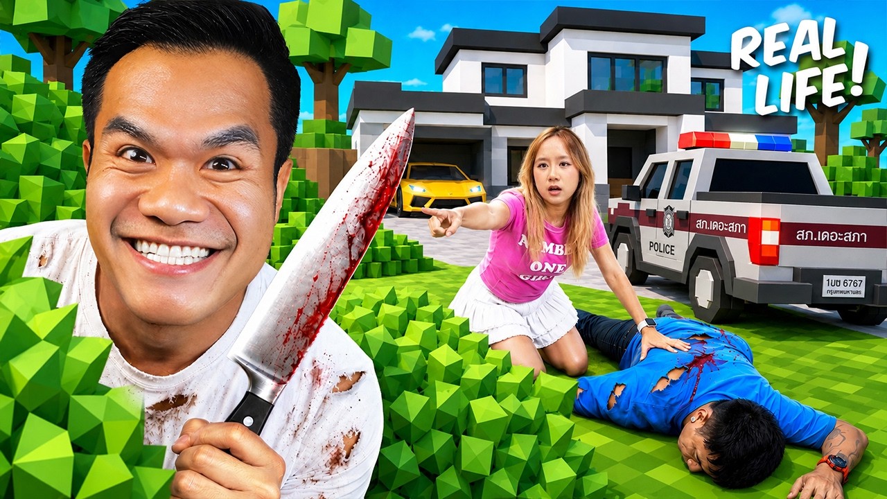 ใครคือฆาตกรงานปาร์ตี้วันเกิด ในบ้านสุดหรู!? (MM2) | Roblox In Real Life