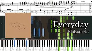 【ピアノ楽譜】Everyday / Bialystocks【ソロ上級】ラムネモンキー 主題歌