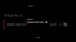 EGO NEVER ACCEPT DEFEAT 📈💀 #motivation #shorts #@prime_scripts_77 #viral